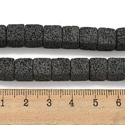 Бусы из натуральной лавы G-C136-F02-01