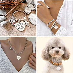 201 нержавеющая сталь штампованные пустые бирки подвески&nbsp;STAS-TA0004-03