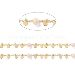 Цепочки из бисера колонны из натурального кварца CHC-K012-01G-12