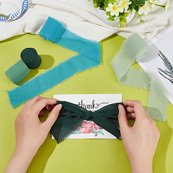 4 рулон 4-х цветов полиэфирной ленты с необработанными краями&nbsp;OCOR-NB0001-81A