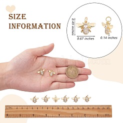 Подвески из кубического циркония с покрытием из латуни&nbsp;ZIRC-SZ0004-24