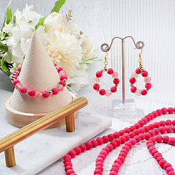 5 нить бусины из натурального вулканического камня G-AR0005-24