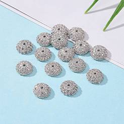 Безлепестковый полукруглый / купольные латунные микро проложить кубического циркония крышки шарика ZIRC-D062-P