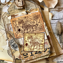 ПВХ пластиковые прозрачные штампы DIY-WH0631-0597