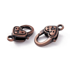 Тибетском стиле сплава омаров коготь застежками TIBE-T002-27R-NR