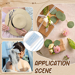 15 ярд кружевной отделки из полиэстера&nbsp;SRIB-MA0001-09A