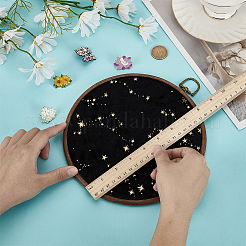 Плоские круглые настенные броши-органайзеры из АБС-пластика для демонстрации досок&nbsp;AJEW-WH0554-84A