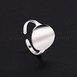 Простой дизайн родиевое покрытие 925 стерлинговое серебро манжеты кольца JR329A