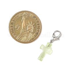 Подвесные крестики из прозрачного акрила&nbsp;HJEW-JM04493-02