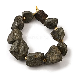 Нити бусин из необработанного натурального пирита G-Z087-B17