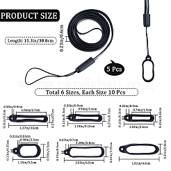 60 шт. силиконовые кольца с 5 нитями&nbsp;MOBA-CP0001-01