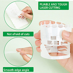 2 набор 2 стилей ПЭТ выдалбливают пластиковые трафареты для рисования шаблоны&nbsp;AJEW-GF0006-91A