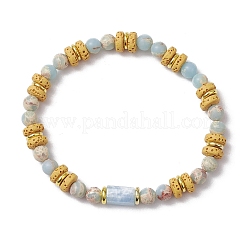 Браслеты из натуральных лавовых камней BJEW-JB11666-02