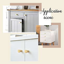 10 пакетик конических ручек для ящиков из алюминиевого сплава FIND-GO0003-99