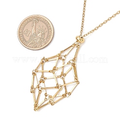 304 нержавеющая сталь макраме мешочек пустой держатель для камней изготовление ожерелья&nbsp;NJEW-JN05237-03