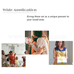 2шт. 2-х цветные браслеты-манжеты из нержавеющей стали 304&nbsp;BJEW-UN0001-26