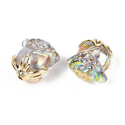 Уф-покрытие прозрачные акриловые бусины MACR-C029-06B-04