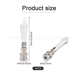 4шт. украшения для стеклянного абажура AJEW-SW0001-03P