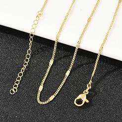 Цепочка-колье из латуни в форме звезды толщиной 2 мм для мужчин и женщин&nbsp;NJEW-L012-09G