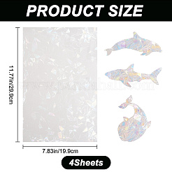 Наклейки на стекло из пвх DIY-WH0449-56