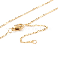 Ионное покрытие (ip) квадратное ожерелье из нержавеющей стали 304 с ракушкой для женщин&nbsp;NJEW-F292-06G