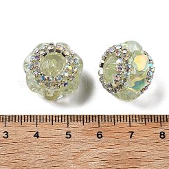 Акриловые бусины-рондели со стразами&nbsp;OACR-S048-02H