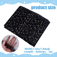 6 ярд полиэстеровой сетчатой ткани со звездным узором&nbsp;DIY-WH0060-94B