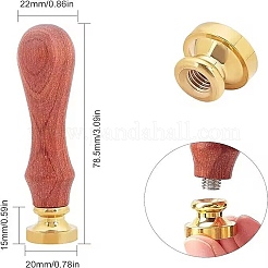 Латунь сургучная печать штамп&nbsp;AJEW-WH0337-011