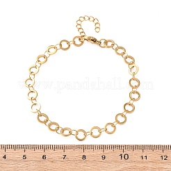 Браслеты-цепочки из нержавеющей стали 304&nbsp;BJEW-P373-02A-G