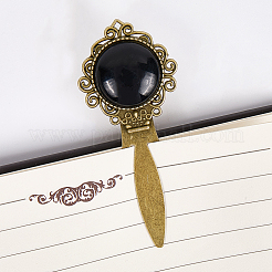 4 шт. 4 стиля закладок из натурального драгоценного камня и сплава OFST-CP0001-07