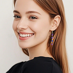 325шт гальванические стеклянные бусины нити EGLA-PA0001-03B