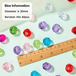 230 г прозрачных акриловых бусин&nbsp;OACR-SZ0001-80