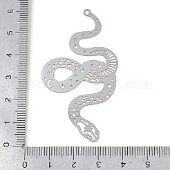 201 нержавеющая сталь травленые металлические украшения большие подвески&nbsp;STAS-A192-05P