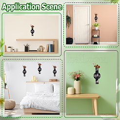 Железные самоклеящиеся вазы для цветов&nbsp;AJEW-WH20020-431A