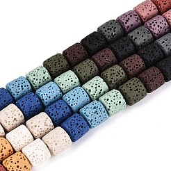 Бусы из натуральной лавы G-N257-16A-01