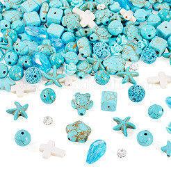 Наборы для самостоятельного изготовления браслетов/ожерельев из натуральной лавы DIY-TA0012-54