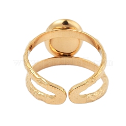 Ионное покрытие (ip) 304 нержавеющая сталь открытые манжетные кольца RJEW-F167-04G-02