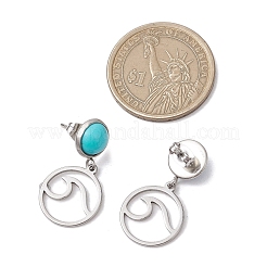 Серьги-гвоздики из нержавеющей стали 304 EJEW-JE06302-01