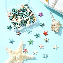 100 шт. 13 вида синтетических бирюзовых бусин G-FS0005-86