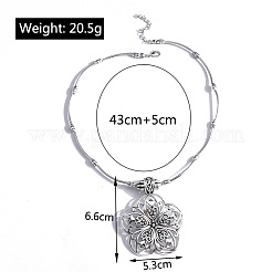 Ожерелья из сплава с подвеской в виде цветка мандалы в стиле бохо&nbsp;FS-WG43472-01