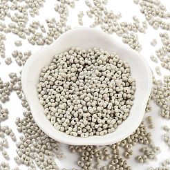 Выпечка краска стеклянные бусины SEED-A033-04R