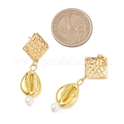 Ромбовидные пластиковые серьги-гвоздики ccb&nbsp;EJEW-JE06892