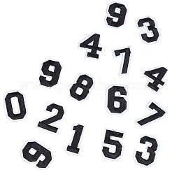 № 0~9 шерстяной войлок приутюжить/пришить заплатки AJEW-WH0308-314