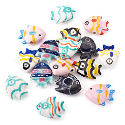 16шт 8 цвета фарфоровые бусины ручной работы PORC-TA0001-19