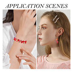 50 шт. Гальванические прозрачные стеклянные бусины&nbsp;GLAA-TA0003-53