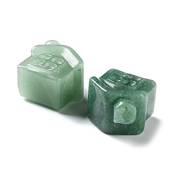 Резные фигурки дома исцеления из натурального зеленого авантюрина&nbsp;DJEW-P015-01C