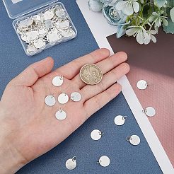 100 шт. латунная штампованная пустая бирка-подвеска&nbsp;KK-FH0002-60S