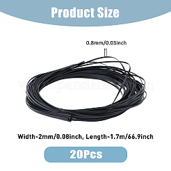 Эластичная лента по краям из АБС-пластика&nbsp;AJEW-WH0270-277A