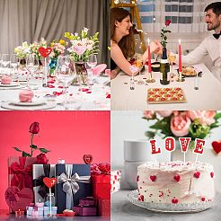 6 набор из 3-х стилей 3D-вставок для торта из дерева WOOD-NB0001-86