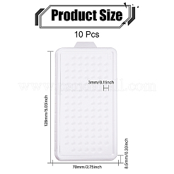 Прямоугольные пластиковые коробки для хранения драгоценных камней с 100 отверстием FIND-WH0420-27A